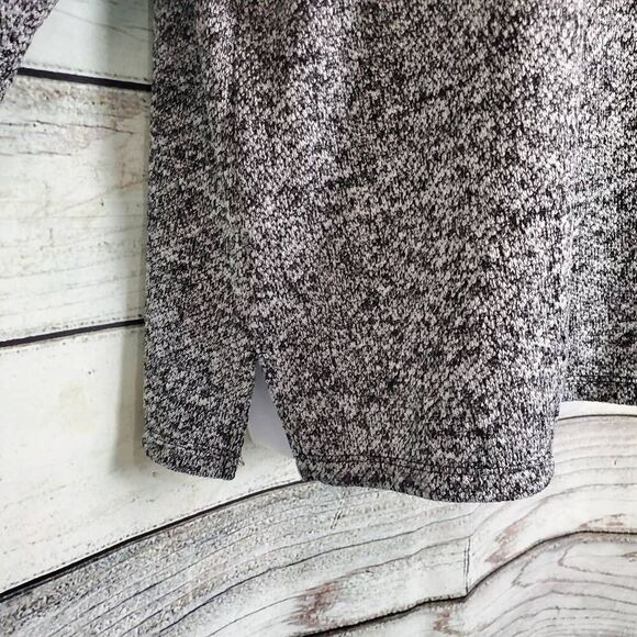 Lane Bryant Women’s Cowl Neck Sweater Size 14/16 Gray Marled Knit Pullover Long - Picture 3 of 7